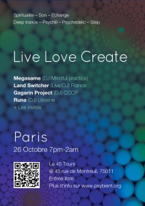 Live Love Create event Paris