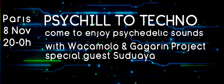 Psychill to Techno avec Suduaya, Gagarin et Wacamolo