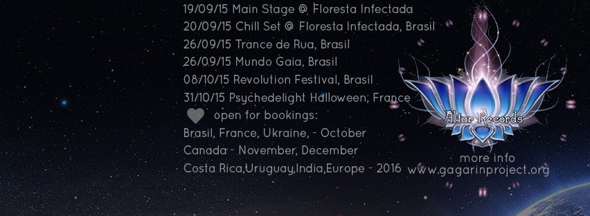 GAGARIN PROJECT TOUR DATES